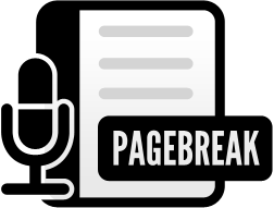 Page Break Podcast logo